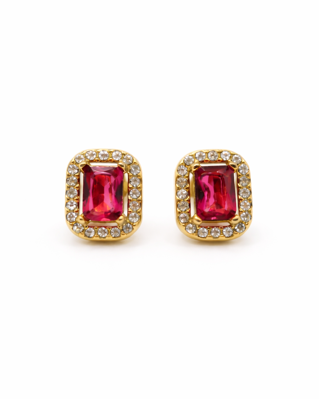 RANI EARRING - EMERALD CUT