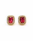 RANI EARRING - EMERALD CUT