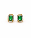 RANI EARRING - EMERALD CUT